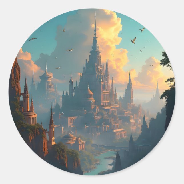 Adesivo Redondo Cidade dos Ecos -  (Frente)