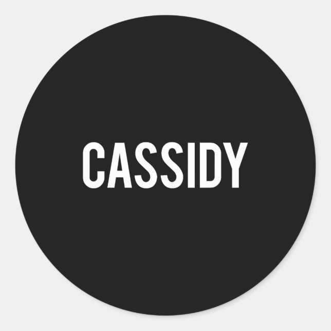 Adesivo Redondo Cidy - Cool New Funny Name Fan Gift Tee  (Frente)