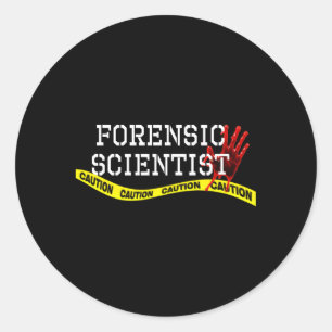 Adesivo Redondo Ciência forense cientista forense