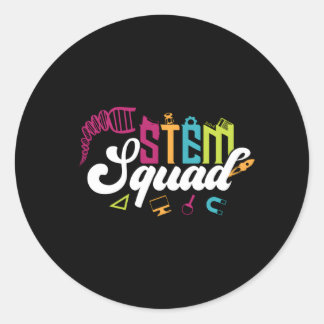 Adesivo Redondo Ciência Tecnologia Engenharia de Matemática Stem S