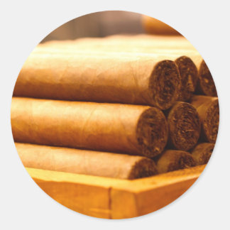 Adesivo Redondo Cigarros Rolados à Mão de La Romana DR.