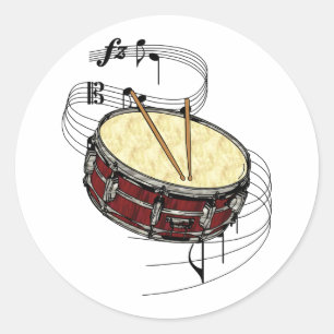 Adesivo Redondo Cilindro de Snare