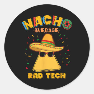 Adesivo Redondo Cin Média Rad Tech Radiologista Nacho