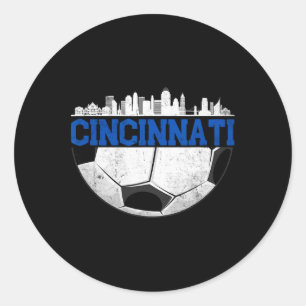 Adesivo Redondo Cincinnati Futebol Angustiado Cincy nati 