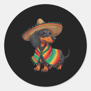 Adesivo Redondo Cinco De Mayo Camisas Para Cachorros Engraçados Me