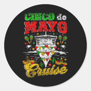 Adesivo Redondo Cinco De Mayo Cruise México Fiesta Cinco D Mexican