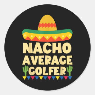 Adesivo Redondo Cinco de Mayo Golf Mexicano Camisa Nacho Média Gol
