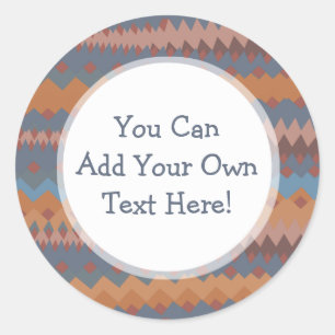 Adesivo Redondo Cinco de Mayo Mexicano ZigZag Cores Sudoeste