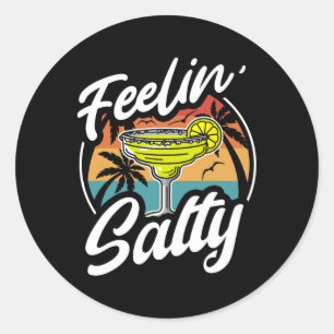 Adesivo Redondo Cinco De Mayo Sentindo Salty Vintage Mulheres Mexi