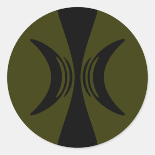 Adesivo Redondo Cinco mãos dedadas de Eris