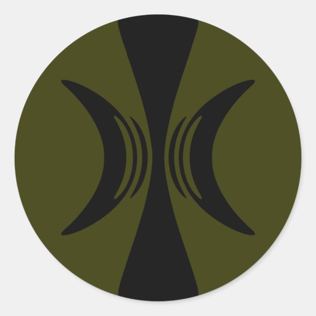 Adesivo Redondo Cinco mãos dedadas de Eris (Frente)