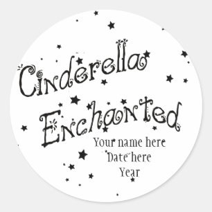 Adesivo Redondo Cinderella Enchanted