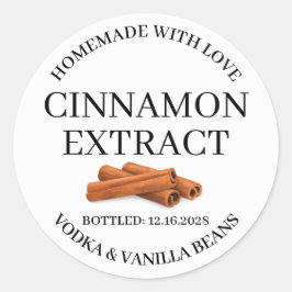 Adesivo Redondo Cinnamo Extract Modern Label Sticker ZVEG_101_01rd