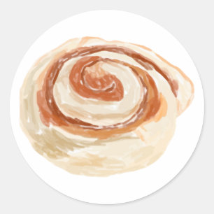Adesivo Redondo Cinnamon Roll