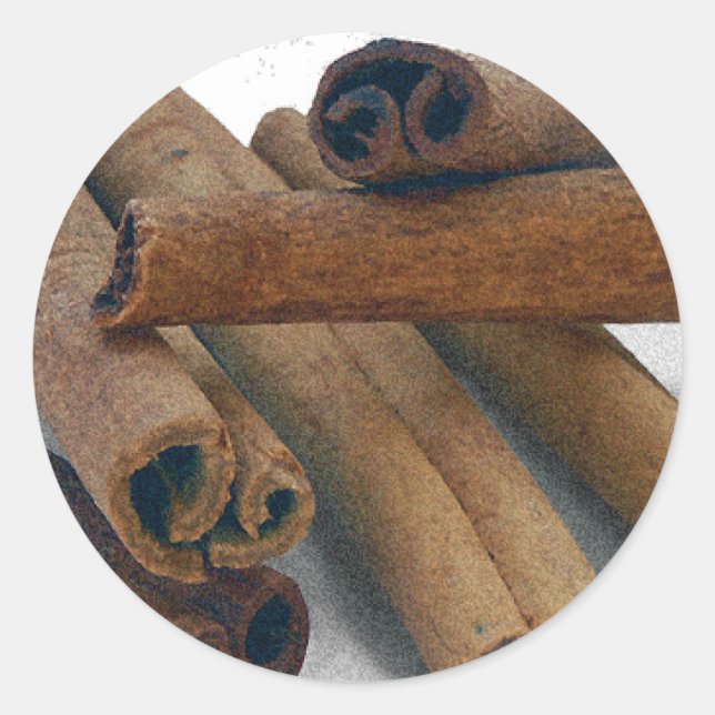 Adesivo Redondo Cinnamon Sticks (Frente)