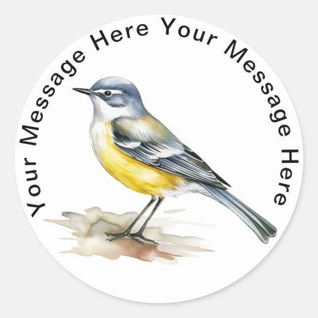 Adesivo Redondo Cinza (Frente)