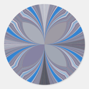 Adesivo Redondo Cinza Azul Cinza Bolinha Textura Arte Impressa