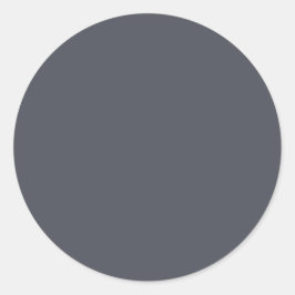 Adesivo Redondo Cinza Carvão Moderno Cor Sólida Simples