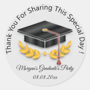 Adesivo Redondo Cinza Dourada formando Estudante da Copa Negra Cin