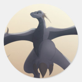 Adesivo Redondo Cinza legal Wyvern