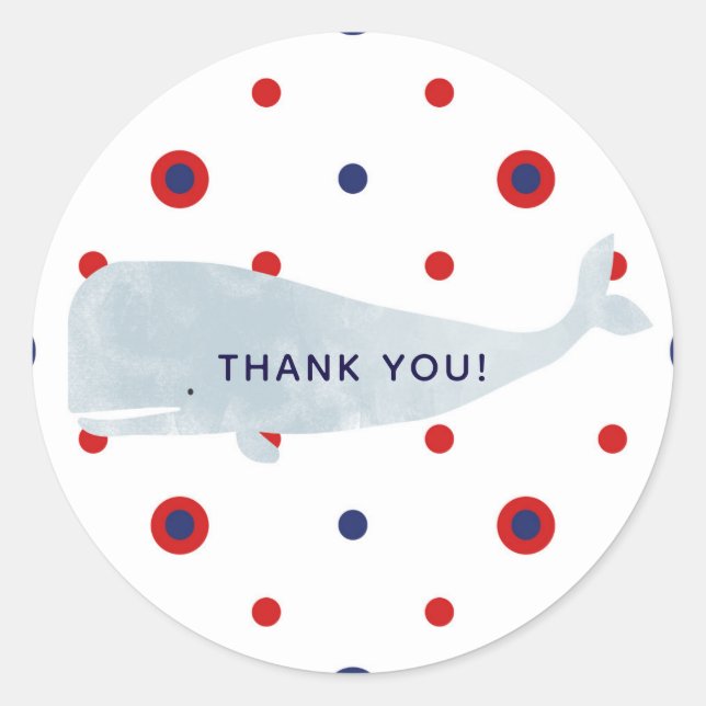 Adesivo Redondo Cinza náutica Parte dos Pontos Azuis Vermelhos da  (Frente)