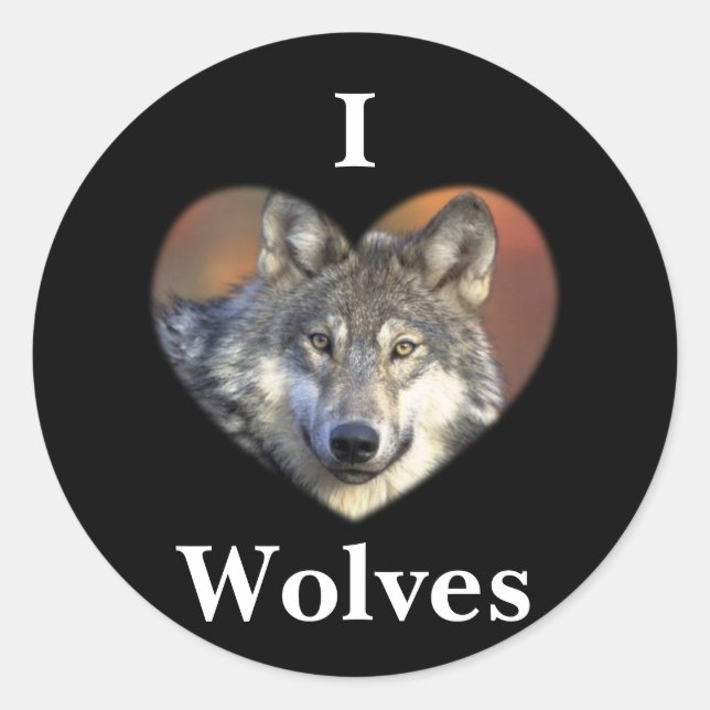 Adesivo Redondo Cinza Wolf (Frente)