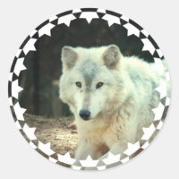 Cinza Wolf Stickers