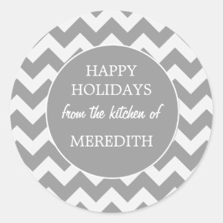 Adesivo Redondo Cinzas Da Cozinha De Baking