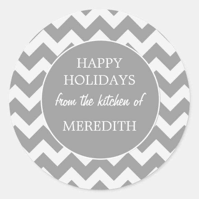 Adesivo Redondo Cinzas Da Cozinha De Baking (Frente)