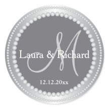 Cinzas de prata seladas monogramas personalizados