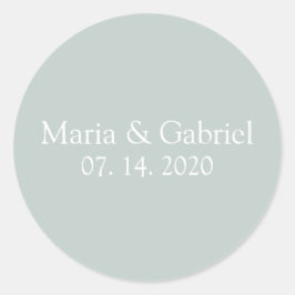 Adesivo Redondo Cinzas verdes empoeiradas personalizadas