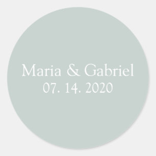 Adesivo Redondo Cinzas verdes empoeiradas personalizadas