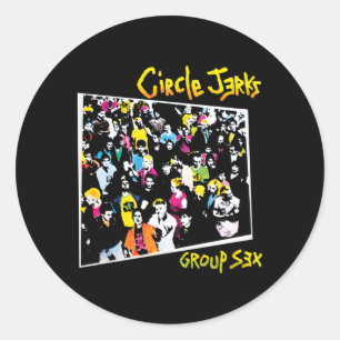 Adesivo Redondo Circle Jerks - Merchandise Oficial