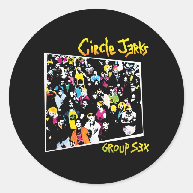 Adesivo Redondo Circle Jerks - Merchandise Oficial (Frente)