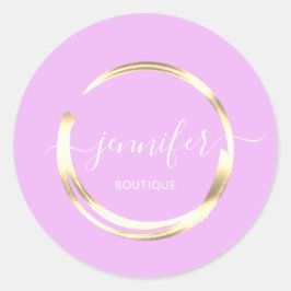 Adesivo Redondo Circuito Dourado Lilac Comprado por Boutique Profi