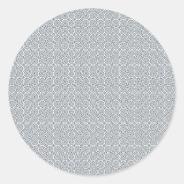 Adesivo Redondo Circular sticker with a detailed geometric pattern