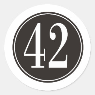 Adesivo Redondo Círculo #42 preto
