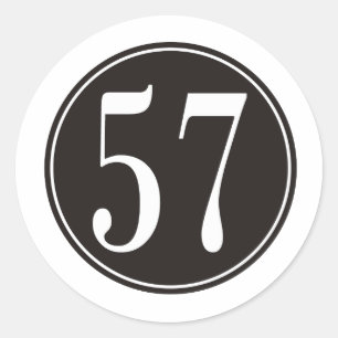 Adesivo Redondo Círculo #57 preto