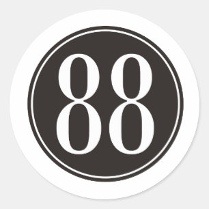 Adesivo Redondo Círculo #88 preto