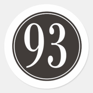 Adesivo Redondo Círculo #93 preto
