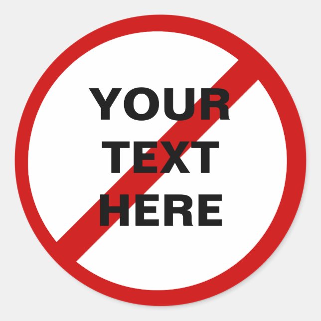 Adesivo Redondo Círculo Anti-Modelo com barra (Frente)