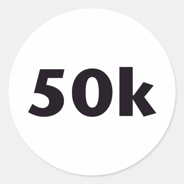 Adesivo Redondo Círculo de 50 k (Frente)