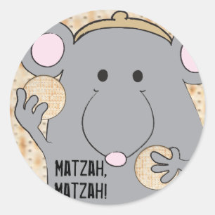 Adesivo Redondo Círculo de Adesões "Matzah Matzah"
