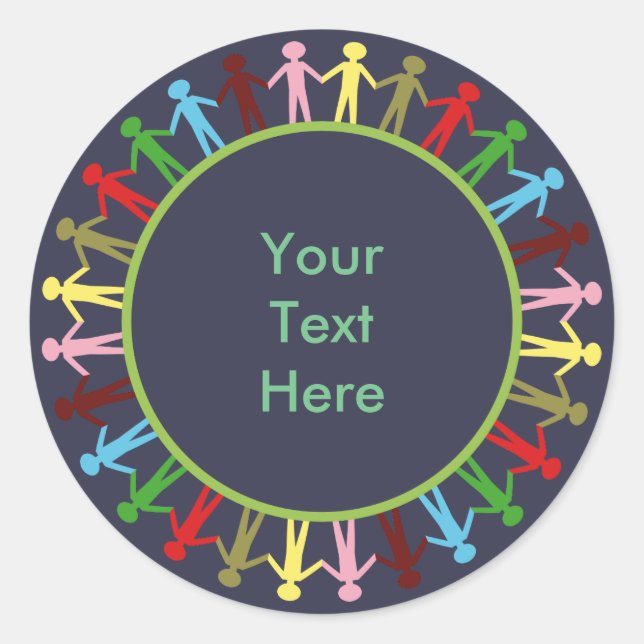 Adesivo Redondo Círculo de Amor (Frente)