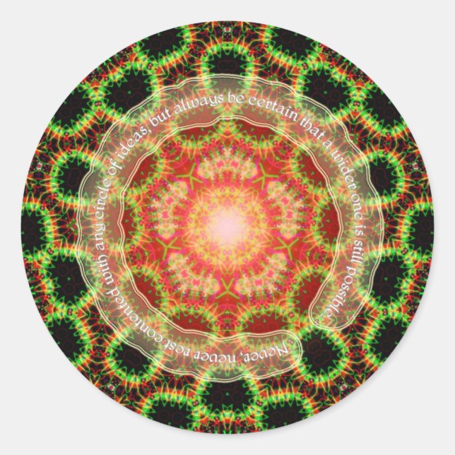 Adesivo Redondo Círculo de Coletor de Ideias (Frente)