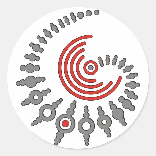 Adesivo Redondo círculo de culturas I (Frente)