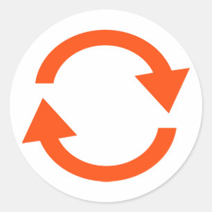 Adesivo Redondo Círculo de setas