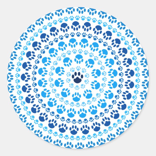 Adesivo Redondo Círculo de Via Azul (Frente)