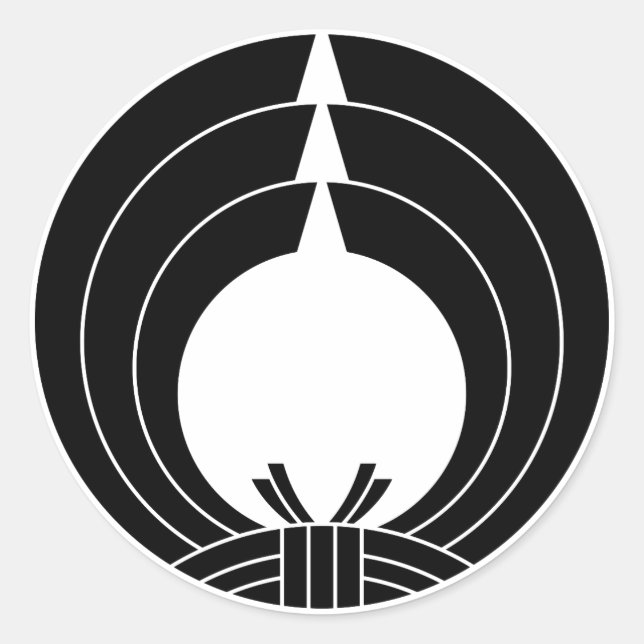 Adesivo Redondo Círculo Noshi (Frente)