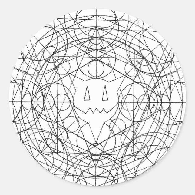 Adesivo Redondo círculo percentual (Frente)